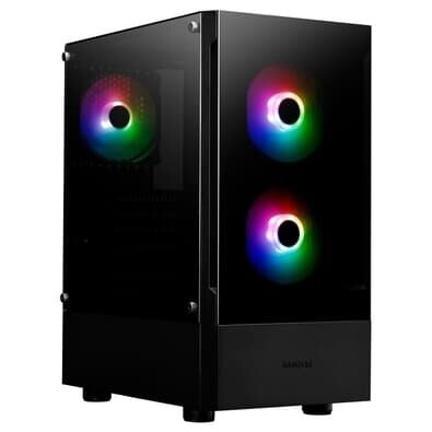Imagem Gabinete Gamer Gamdias Talos E3 Mid Tower ARGB ATX Lateral em Vidro Temperado Preto - Talos E3