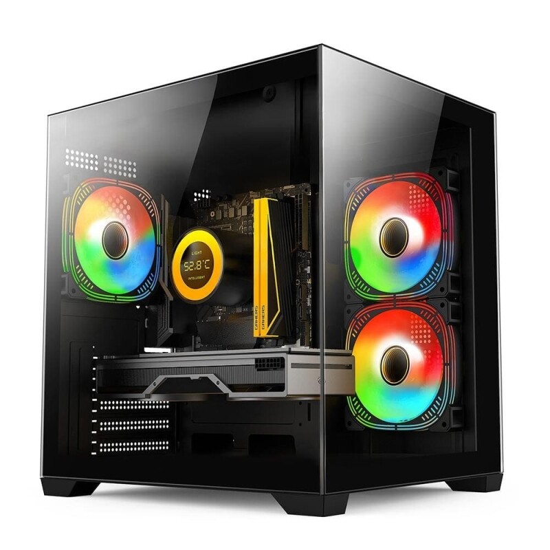 Imagem PC Gamer Skill Aquarium AMD Ryzen 5 5600GT 16GB 3200MHz Radeon Vega 7 SSD 512GB M.2 Fonte 500w Preto SKA003nn