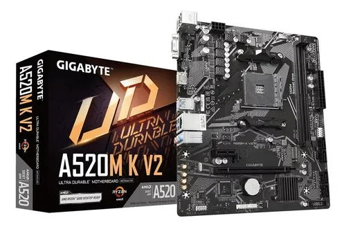 Imagem Placa-Mãe Gigabyte A520M K V2 AM4 mATX DDR4