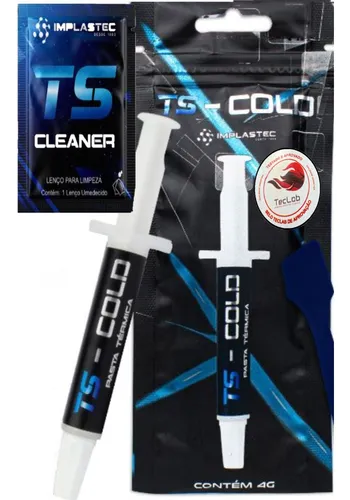 Imagem Pasta Térmica Implastec Ts Cold 4g, Espátula + Sachê Cleaner