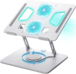 Imagem Suporte para Notebook e Tablet de Mesa Com Rotação - Base e Apoio para Notebook