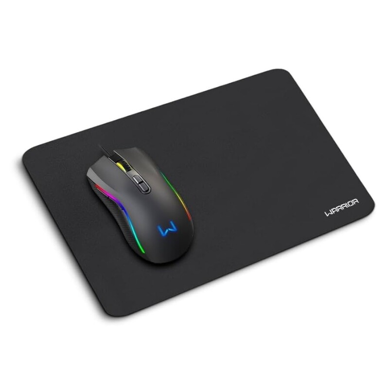 Imagem Kit Mouse 3600DPI 7 Botões RGB e Mousepad Armory Warrior - MO396