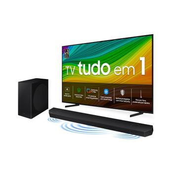 Imagem Combo Smart TV Samsung 50" QLED 4K 60Hz Q60D + Soundbar HW-B550/ZD