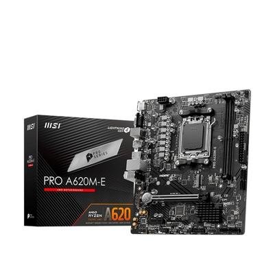 Imagem Placa-Mãe MSI Pro A620M-E, AMD AM5, M-ATX, DDR5, Preto - PRO A620M-E