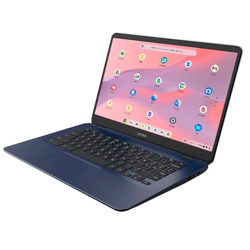 Imagem Notebook Chromebook Clamshell Chrome OS 14 Pol 32GB/4GB RAM Azul Multi - PC918A