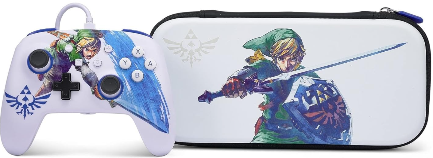 Imagem Controle com fio PowerA - Master Sword + Case para Nintendo Switch