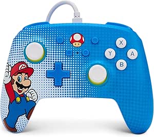 Imagem Controle com fio PowerA para Nintendo Switch - Mario Pop Art
