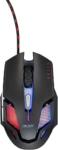 Imagem Mouse Gamer Óptico Acer Nitro NMW200 - Preto/Vermelho