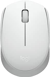 Imagem Mouse Sem Fio Logitech M170 USB Design Ambidestro - Branco