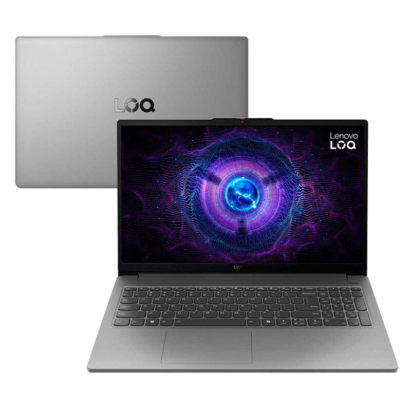 Imagem Notebook Gamer Lenovo LOQ-e 83ME0007BR Intel CORE I5 - 12450H 16GB 512 GB SSD Tela 15.6" FHD RTX 3050 Windows 11 Home