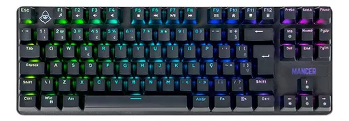 Imagem Teclado Mecânico Mancer Ghoul MK3 RGB ABNT2 Switch Huano Red