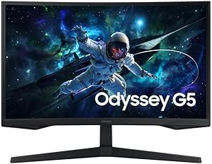 Imagem Monitor Curvo Samsung Odyssey G5 27" LED VA QHD 165Hz