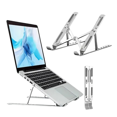 Imagem Suporte para Notebook Dobrável Ergonômico em Alumínio