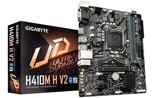 Imagem Placa-Mãe Gigabyte H410M H V2 DDR4 - Preto