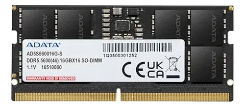 Imagem Memória Adata 16GB DDR5 5600MHz SODIMM para Notebook – PCREG