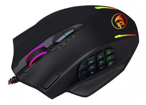 Imagem Mouse Gamer Redragon Impact M908 RGB 12.400 DPI – Preto