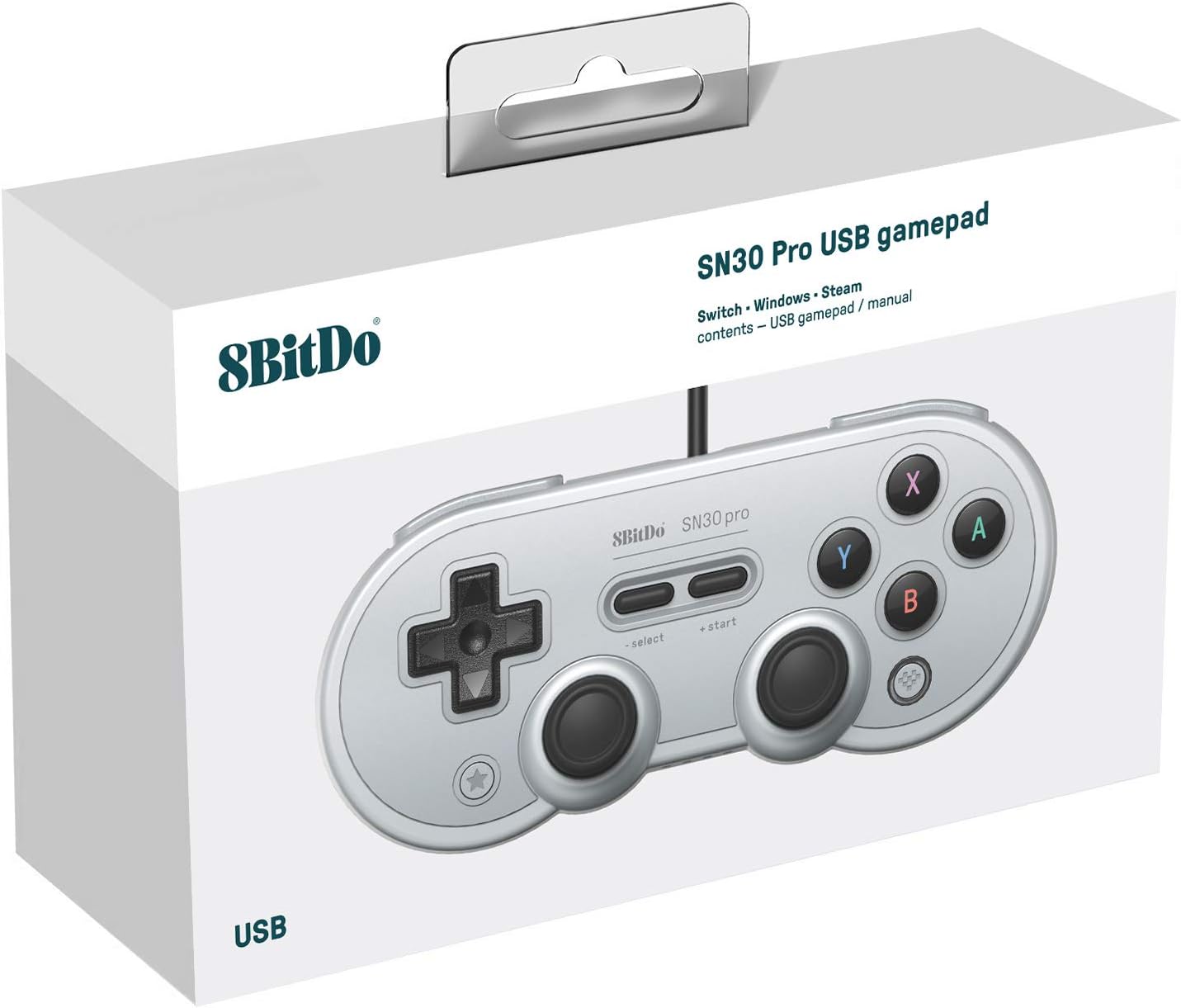 Imagem Controle 8Bitdo SN30 Pro USB (Gray Edition)