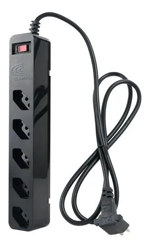 Imagem Filtro de Linha Clamper Energia 5 Preto LCF