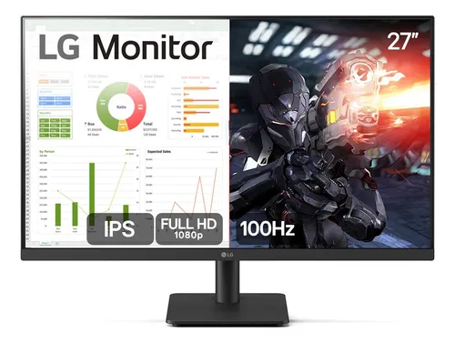 Imagem Monitor PC Gamer LG 27” 27MS500 IPS 100Hz Full HD HDMI 2x