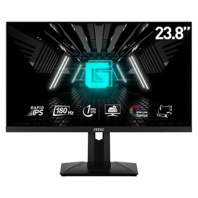 Imagem Monitor Gamer MSI G244PF E2 24" FHD, Tela Flat, IPS, 180hz, 1ms, DP e HDMI, Anti-reflexo, Preto