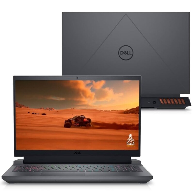 Imagem Notebook Gamer Dell i5-13450HX 16GB RAM 6GB SSD 512GB GeForce RTX 4050 Tela 15.6" FHD W11 - G15-i1300-A45P
