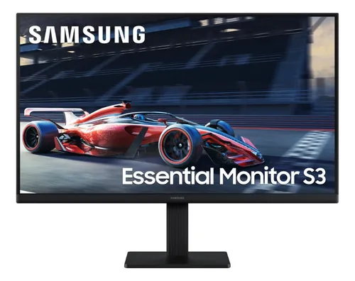 Imagem Monitor Samsung Essential S3 24" FHD, 100 Hz, HDMI, VGA, Preto