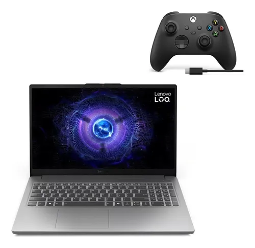 Imagem Notebook Gamer Lenovo Loq-e i5-12450HX 16GB RAM 512GB SSD RTX 3050 + Controle XBOX