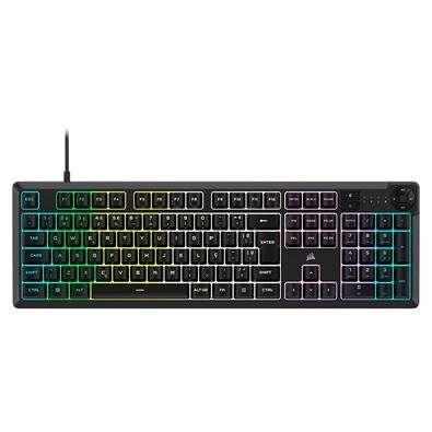Imagem Teclado Gamer Corsair CORE K55 RGB, iCUE, Com Luz de Fundo LED RGB, Preto - CH-9226C65-BR