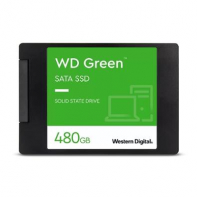 Imagem SSD WD Green 480GB SATA Leitura 545MB/s Gravação 430MB/s - WDS480G3G0A