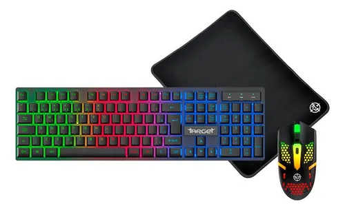 Imagem Combo Gamer TGT FAL Rainbow – Teclado ABNT2 e Mouse 1600 DPI
