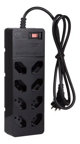 Imagem Filtro De Linha com DPS iCLAMPER Energia 8 Tomadas