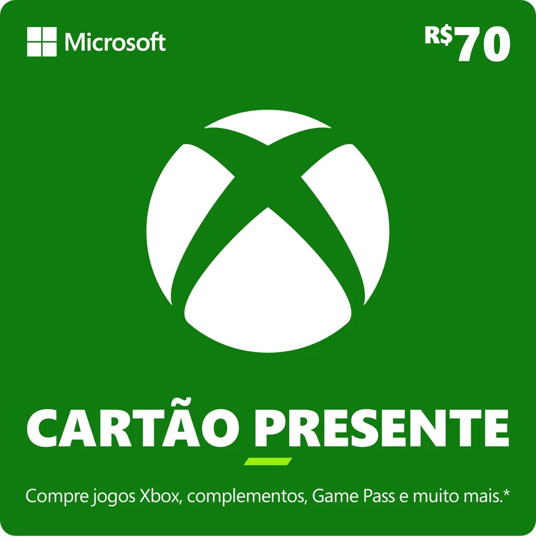 Imagem Gift Card Xbox - R$ 70