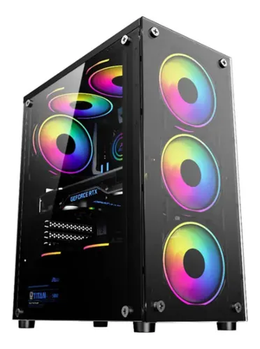 Imagem Gabinete Rhino Gamers GB1729 com 4 Fans ARGB - Sem Fonte