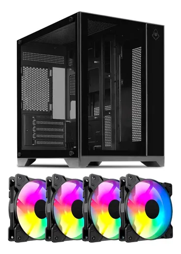 Imagem Gabinete Gamer Mancer CV100 + 4 Fan Argb