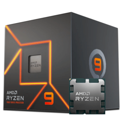 Imagem Processador AMD Ryzen 9 7900 3.7GHz 5.4GHz Turbo 12-Cores 24-Threads AM5 Com Cooler Wraith Prism 100-100000590BOX