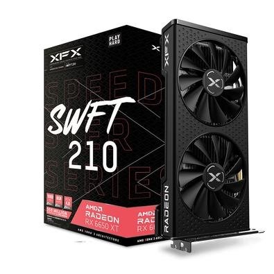 Imagem Placa de Vídeo RX 6650XT XFX Speedster SWFT210 AMD Radeon, 8GB GDDR6,  HDMI 3xDP 2 FAN - RX-665X8DFDY