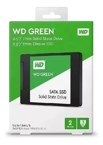 Imagem SSD Interno Western Digital WD Green 2TB WDS200T2G0A 