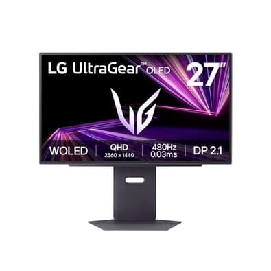 Imagem Monitor Gamer LG UltraGear 27" QHD OLED, HDR400, 480Hz, 0.03ms (GtG), NVIDIA G-SYNC, AMD FreeSync Premium - 27GX790A-B