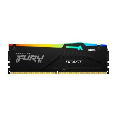 Imagem Memória RAM Kingston Fury Beast Expo, RGB, 8GB 6000MT/s, DDR5, DIMM, CL30