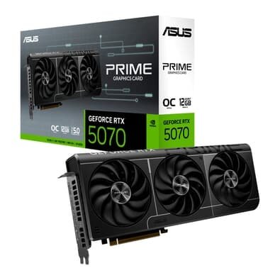 Imagem Placa de Vídeo ASUS PRIME RTX 5070 O12G NVIDIA Geforce, 12GB, GDDR7, Blackwell e DLSS4, Ray Tracing, Edição OC