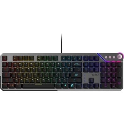 Imagem Teclado Mecânico Gamer MSI Strike 600 RGB Switch Silencioso USB 2.0 US Preto - STRIKE600