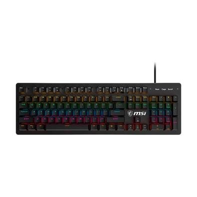 Imagem Teclado Mecânico Gamer MSI Forge GK300, RGB, Switch Blue, anti-ghosting, US, Preto
