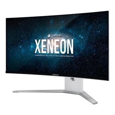 Imagem Monitor Gamer Curvo Corsair Xeneon 34" QD OLED 240Hz WQHD 0.03ms DisplayPort e HDMI HDR G-Sync e FreeSync - CM-9030005-NA