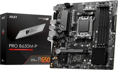 Imagem Placa Mãe MSI Pro B650M-P, DDR5, Socket AMD AM5, m-ATX