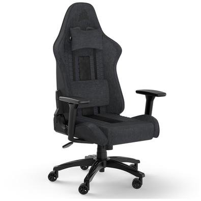 Imagem Cadeira Gamer Corsair TC100 Relaxed Fabric Reclinável com Almofadas - Preto e Cinza, Até 120kg