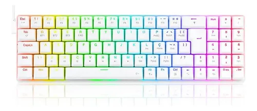 Imagem Teclado Gamer Mecânico Redragon Ashe RGB Lunar Switch Azul