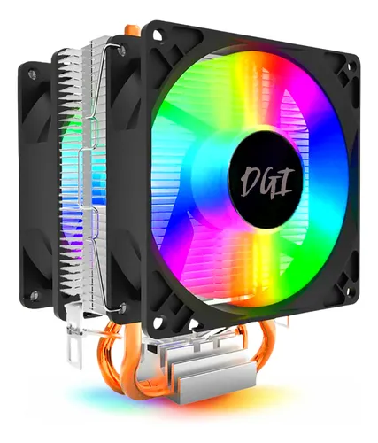 Imagem Cooler Duplo RGB para Processador Intel/AMD - Compatível com AM5/AM4 e LGA 775 a 1700
