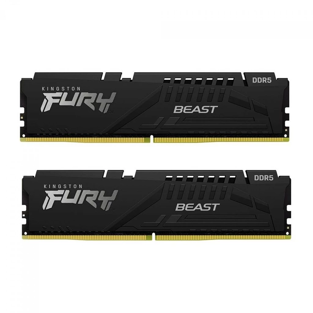 Imagem Memória DDR5 Kingston FURY Beast, 32GB (2x16GB), 5600MHz, Black