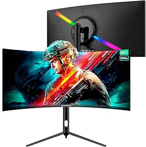 Imagem Monitor Gamer Ultrawide Curvo Safe Gamer 30'' WFHD 200Hz 1MS HDMI DP VA Adaptive-sync Preto