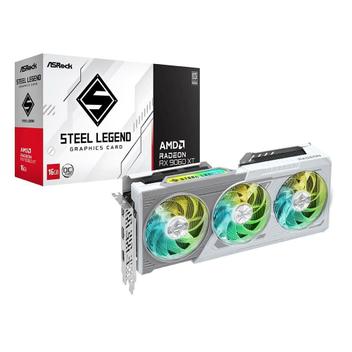 Imagem Placa de Vídeo ASRock RX 9060 XT SL 8GO AMD Radeon, 8GB, GDDR6, 128bits, Triple Fan, OpenGL 4.6, RDNA 4 - RX9060XT SL 8GO